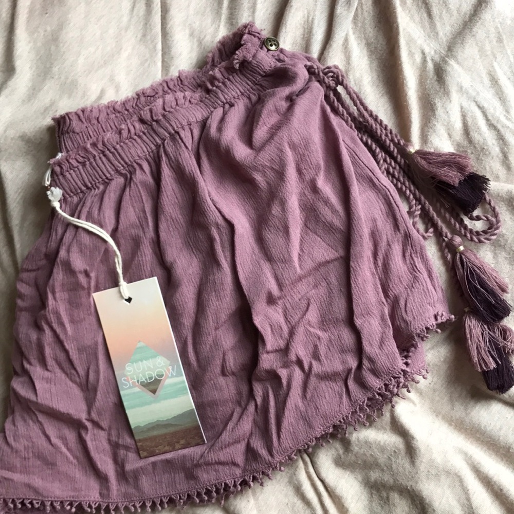 Purple soft shorts from Nordstrom